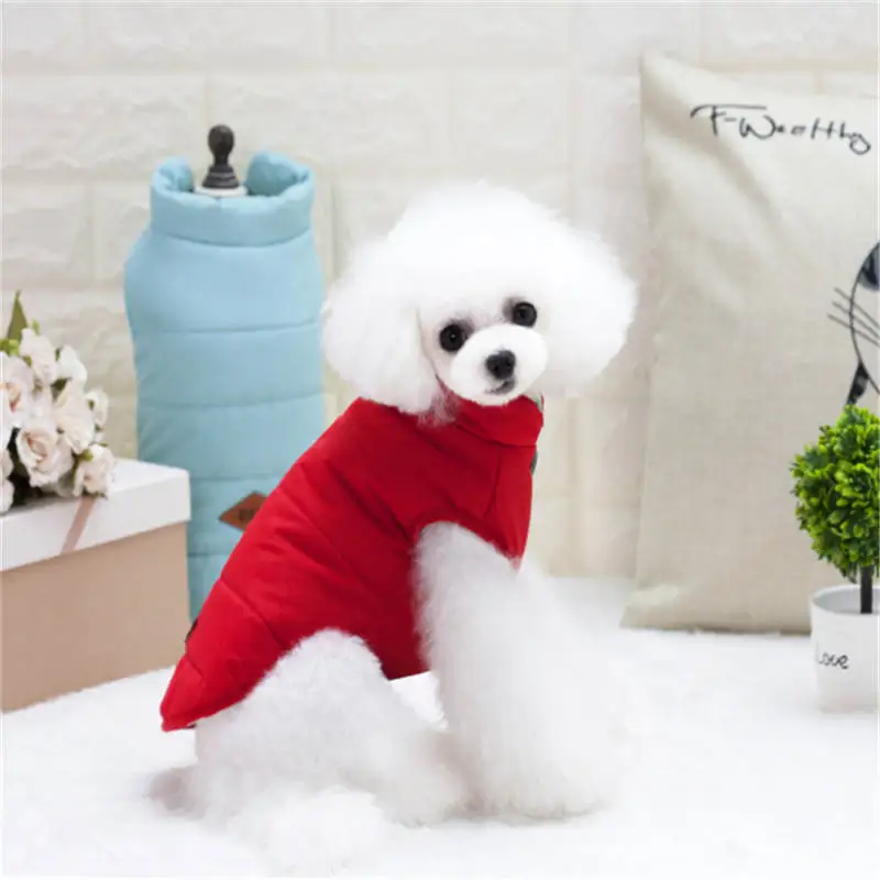 Warm Dog Clothes Puppy Outfit Pet Cat Jacket Coat Winter Soft Sweater Clothing For Small Dogs Chihuahua | Дом и сад