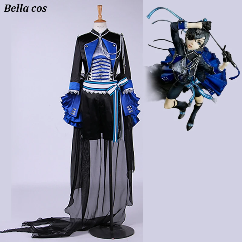 Aniplex косплей Черный дворецкий Kuroshitsuji Ciel Phantomhive костюм для косплея Синяя Униформа