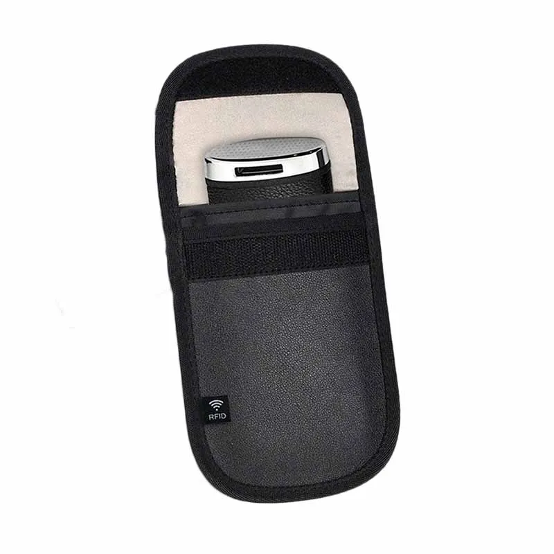 

Anti-Theft RFID Signal Blocking Faraday Keyless Entry Car Key Pouch Case Bag Car Interior Accessories Automotive Goods