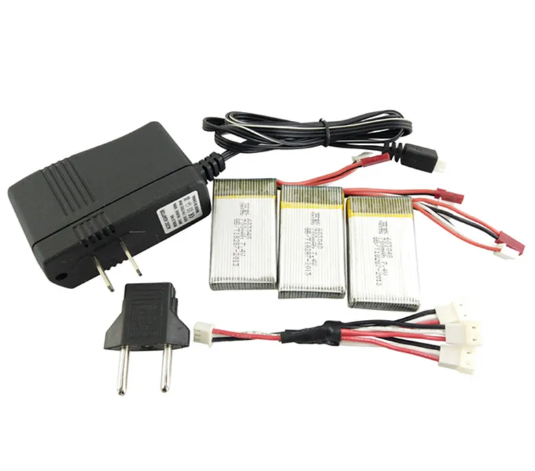 MJX x600 X601H Lipo battery 3in1 EU/US зарядное устройство адаптер запасной 7 4 В 25C 700 мАч bateria для