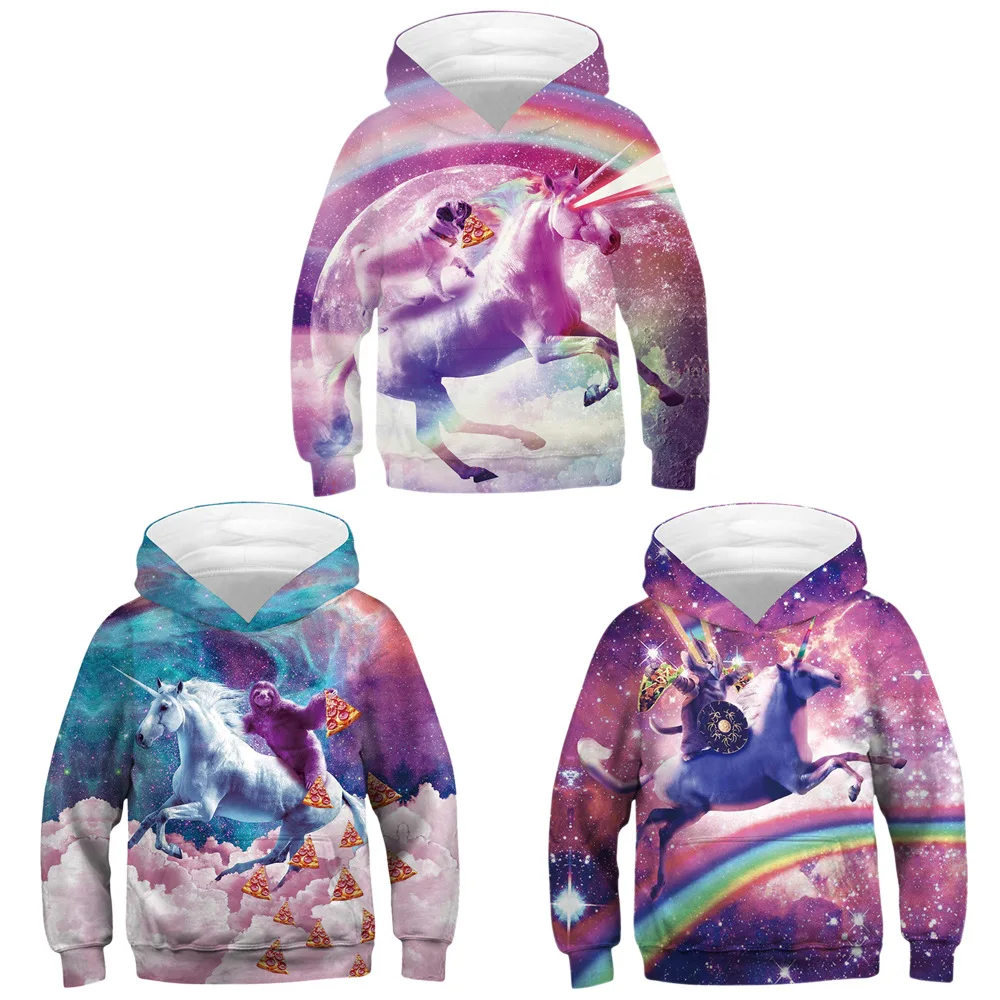 Одежда для маленьких девочек; свитер с объемным рисунком «Poleron Unicornio»; Moleton Infantil Roupa Infantil Menina; детские толстовки с капюшоном для мальчиков; толстовка с единорогом для малышей