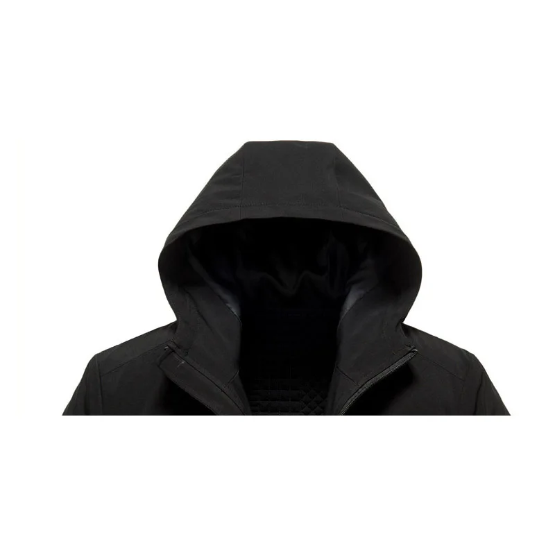 

2019 New style wash and wear trench coats men hooded thickening jackets plus size available