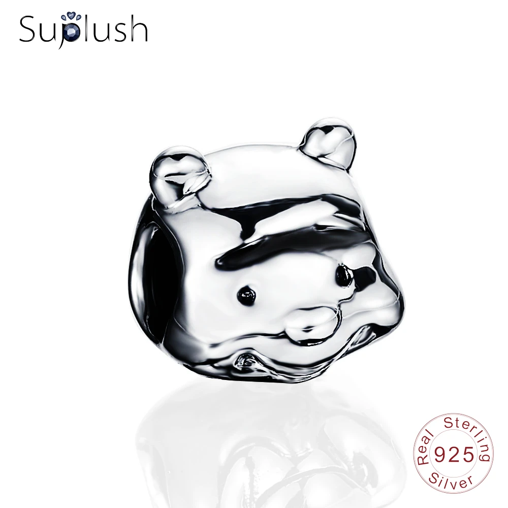Suplush коробка винни пух Шарм Античная стерлингового серебра 925 бусины Fit