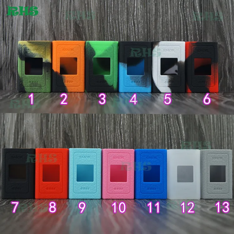100% оригинальный силиконовый чехол для Smok Q box 50 Вт TC маленький комплект с баком TFV8