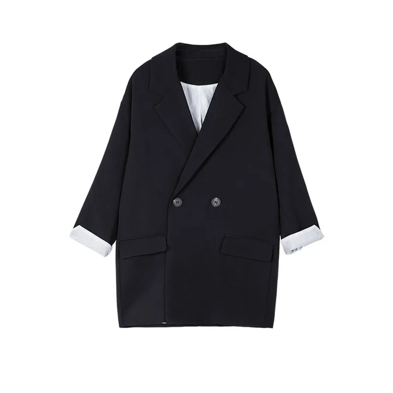 2019 Suits blazer singel button solid color ladies casual loose blazers women long sleeve women's clothing | Женская одежда