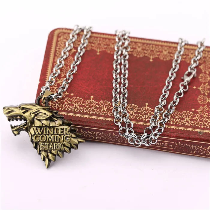 Ожерелье с изображением Песни Льда и Огня дом серая радость бара Таргариен