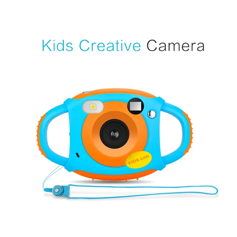 Мини Детская камера 5MP HD проекционная цифровая Fotografica портативная Милая Шея