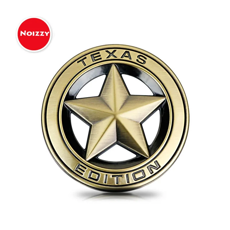 Noizzy эмблема Texas Edition USA Бронзовый значок на крыло хромированная Автомобильная