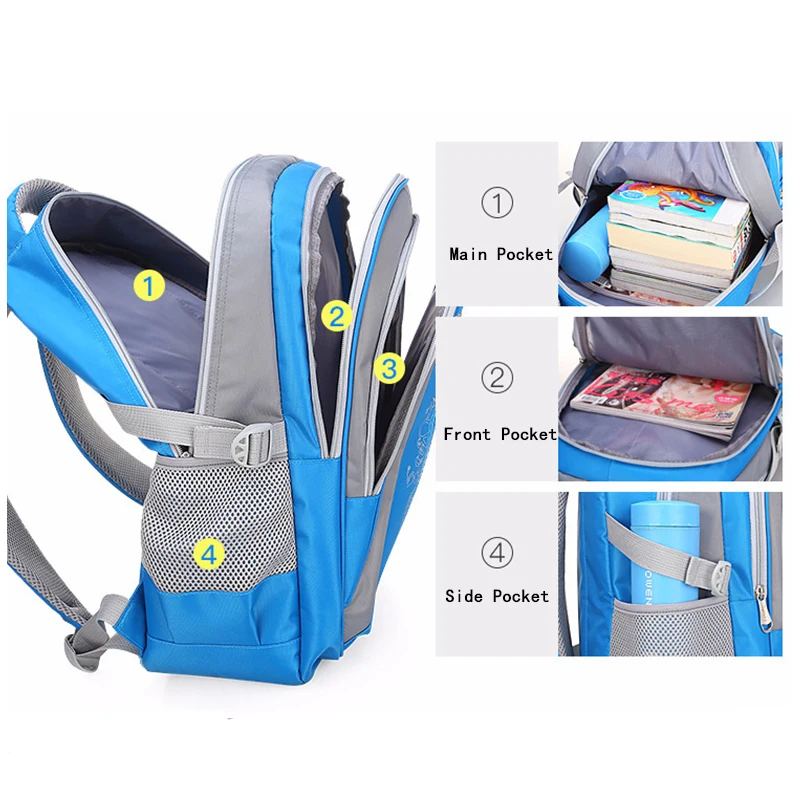 Детский школьный ранец для девочек и мальчиков подростков вместительные