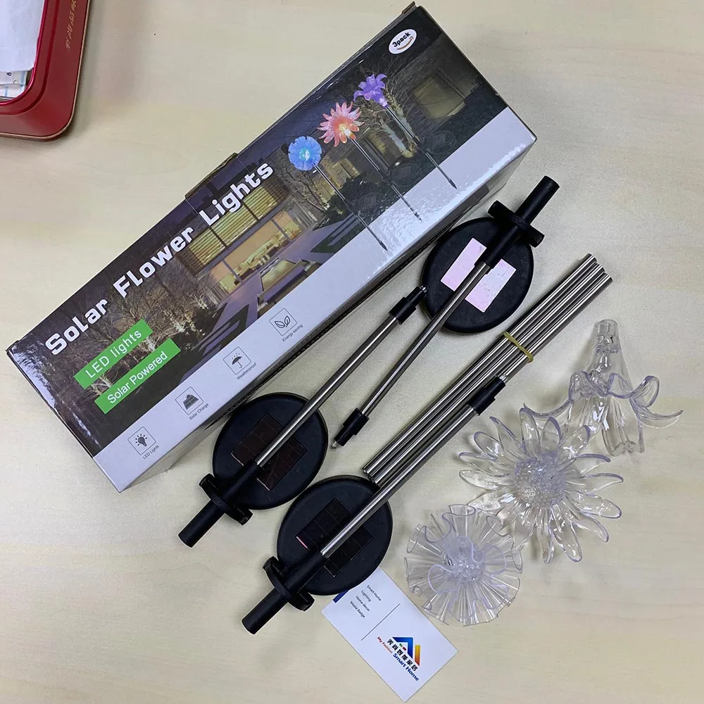 8 комплект светодиодный открытый декоративный солнечный светильник для сада с