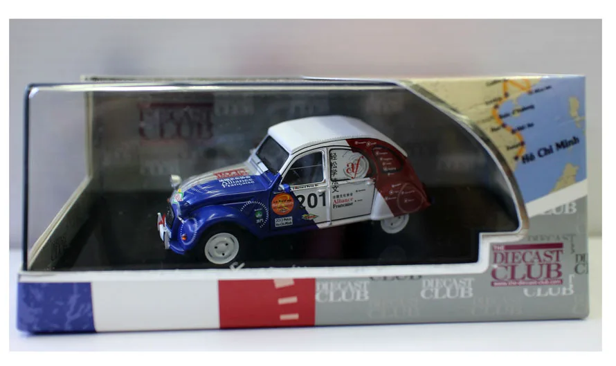 Оригинальная фабрика 1:43 модель автомобиля из сплава CITRO EN 2CV #201 2013 игрушечный