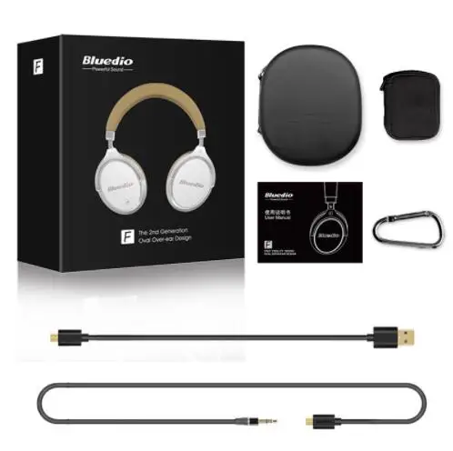 Подлинная Bluedio F2 гарнитура с ANC беспроводные Bluetooth наушники с микрофоном Поддержка музыки