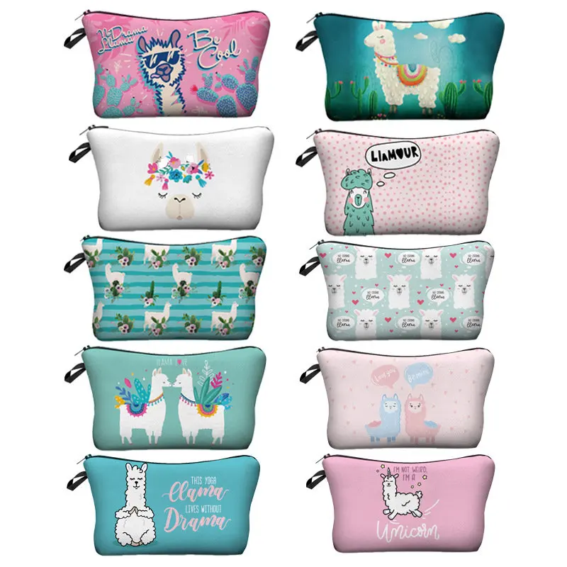 

Coloffice 1PC 3D Printed Cartoon Cute Children Girl Pencil Bag Stationery Storage Beauty Gifts Lovely Cosmetic Bags 22*13.5*2cm