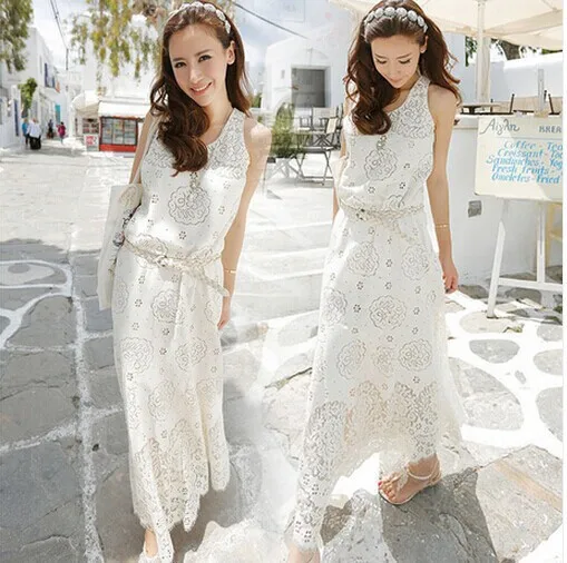 Новинка 2017 свободные летние женские платья без рукавов в богемном стиле T520nb22 |