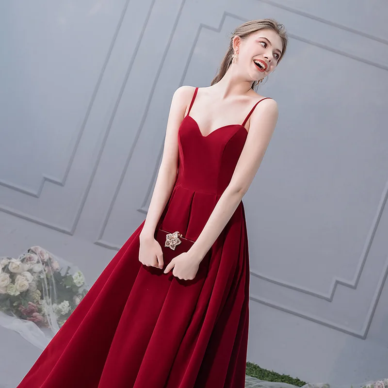 Винтажное атласное платье на бретельках со шнуровкой Vestidos De Festa Платье принцессы