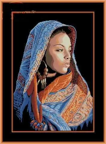 Рукоделие вышивка крестиком наборы для вышивки 11CT & 14CT Африканская женщина|cross