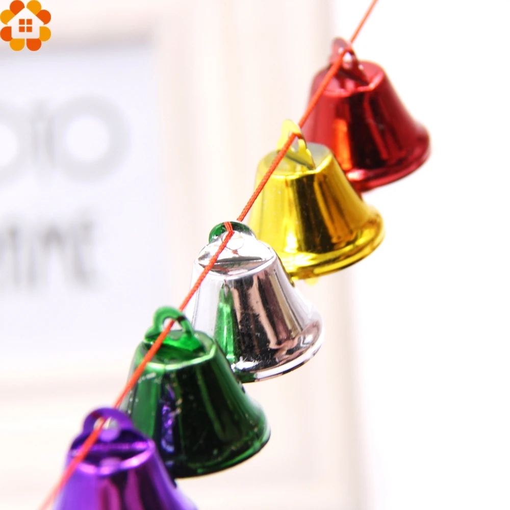 20 шт красочные металлические колокольчики маленькие свободные бусины