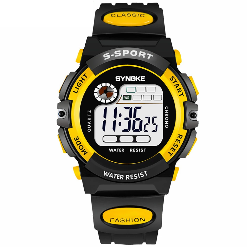 Часы наручные электронные для мальчиков и девочек модные цифровые