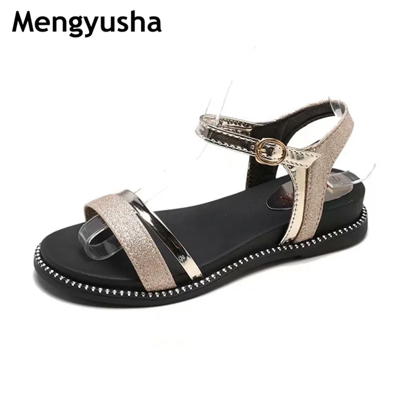 Женские модные туфли на платформе Mengyusha Повседневные Удобные сандалии плоской