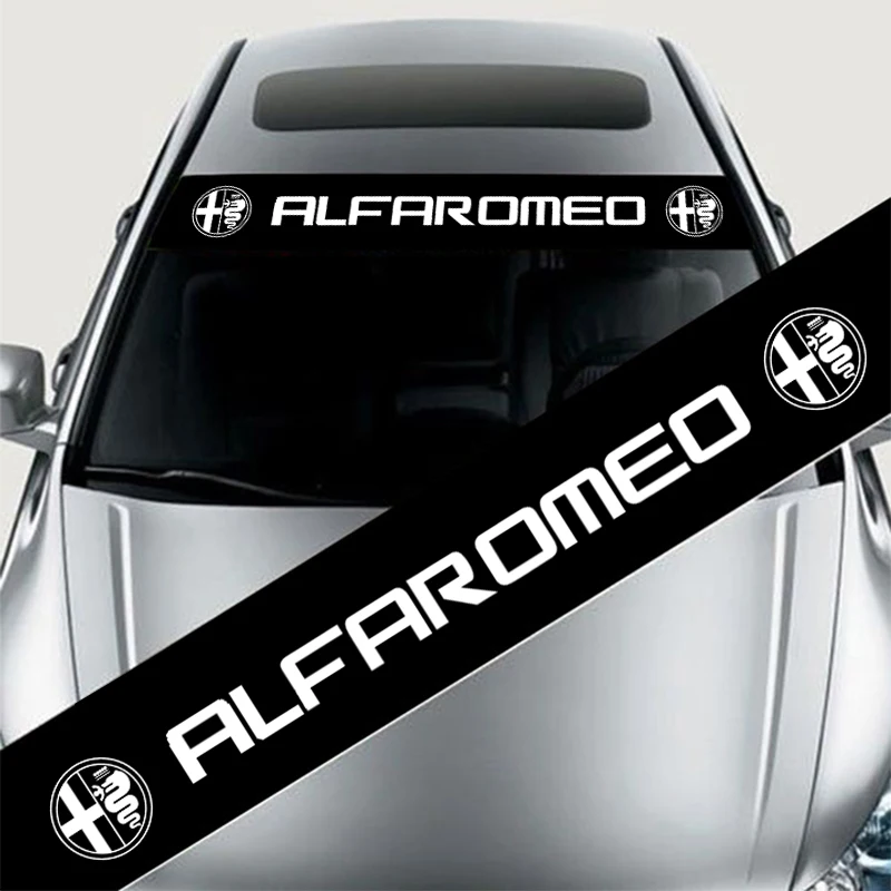 Светоотражающая наклейка на лобовое стекло автомобильная для Alfa Romeo MiTo 147 156 159 166