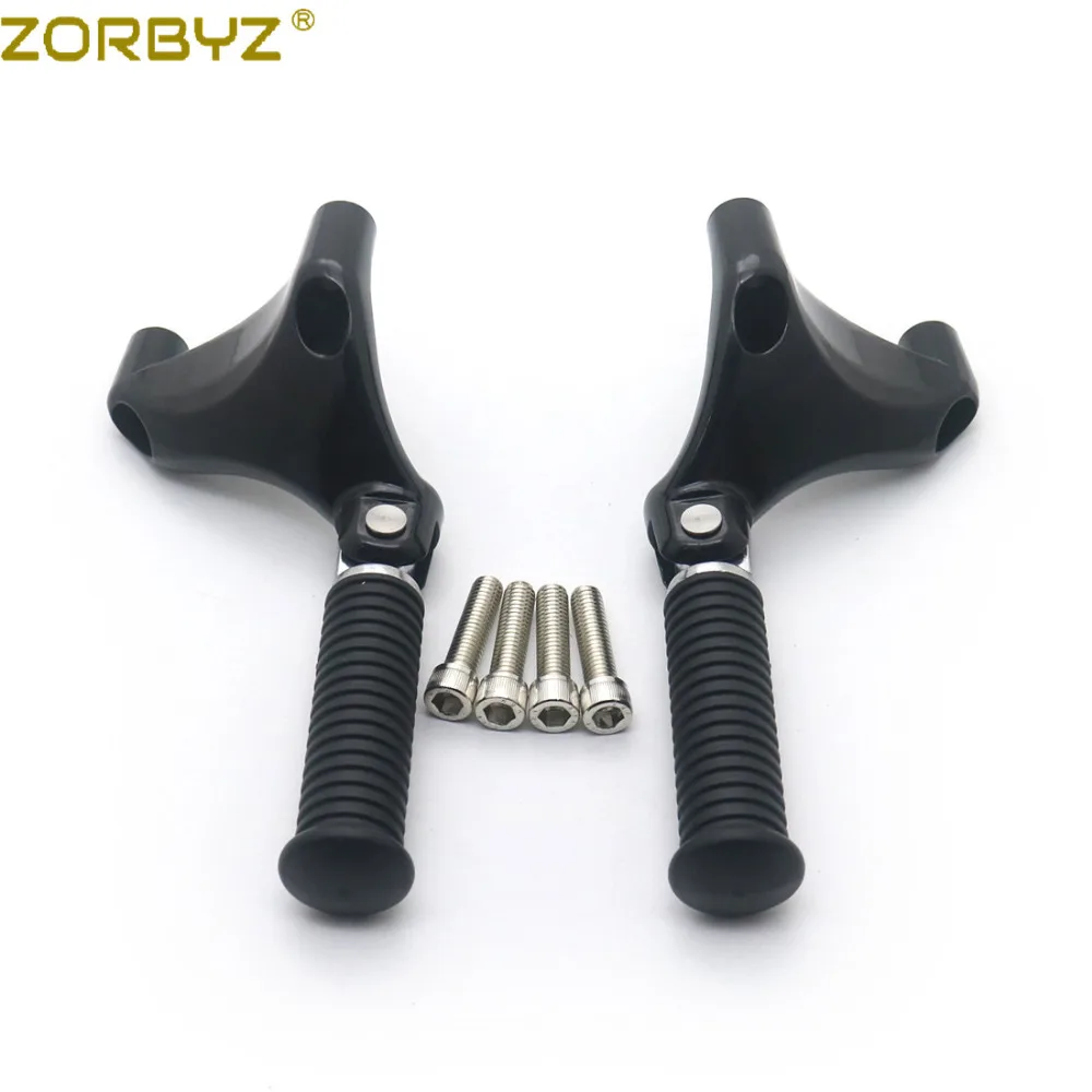 ZORBYZ мотоциклетные черный пассажира заднего ноги ПЭГ подножек крепление для Harley Sportster XL1200 XL883 2004-2013