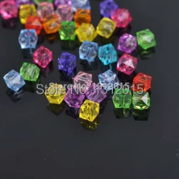 Оптовая продажа 6 мм 200 шт. разноцветные акриловые бусины-разделители для