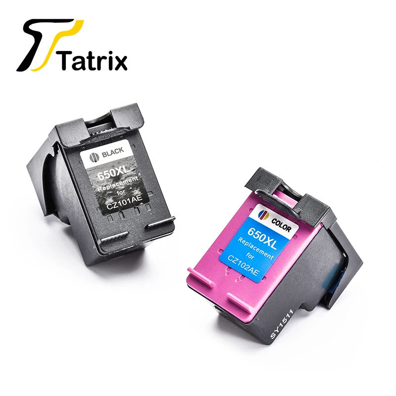 Tatrix 2PK для HP650 HP650XL чернильный картидж HP Deskjet чернила ПРЕИМУЩЕСТВО 1015 1515 2515 2545 2645 3515