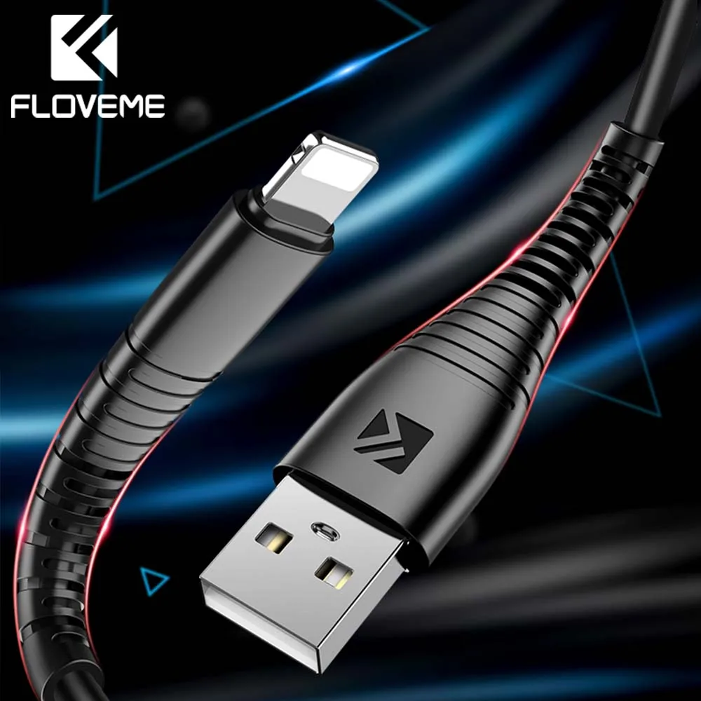 Кабель зарядный FLOVEME Micro USB для iPhone X 6 7 8 Plus 0 3 м/1 м|Кабели мобильных телефонов| |