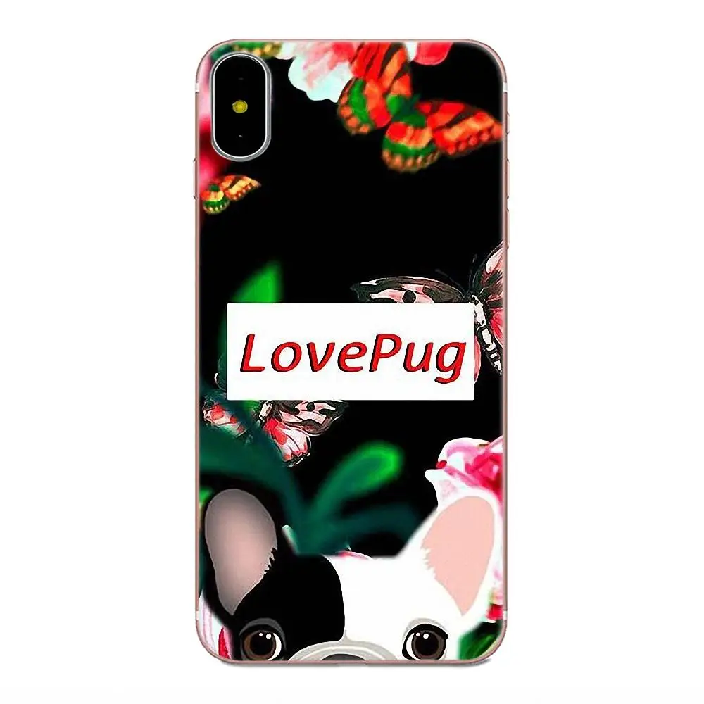 Французский бульдог Собака мопс для Huawei P7 P8 P9 P10 P20 P30 Lite Mini Plus Pro 2017 2018 2019 ТПУ крутой