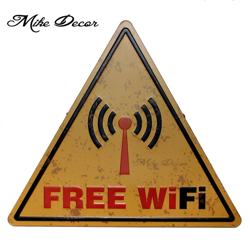

[Mike Decoration] Бесплатная Wifi винтажная Классическая картина в стиле ретро подарок ремесло неправильный знак Декор отеля YD-512 смешанный заказ