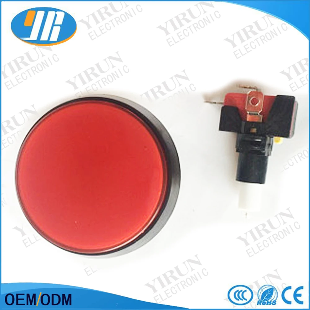 10 шт 5 цветов светодиодный светильник лампа 60 мм большой круглый Аркады Видео