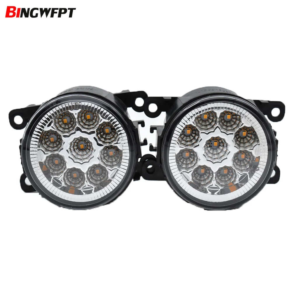 2 шт автомобильные аксессуары светодиодные противотуманные светильник s дневные