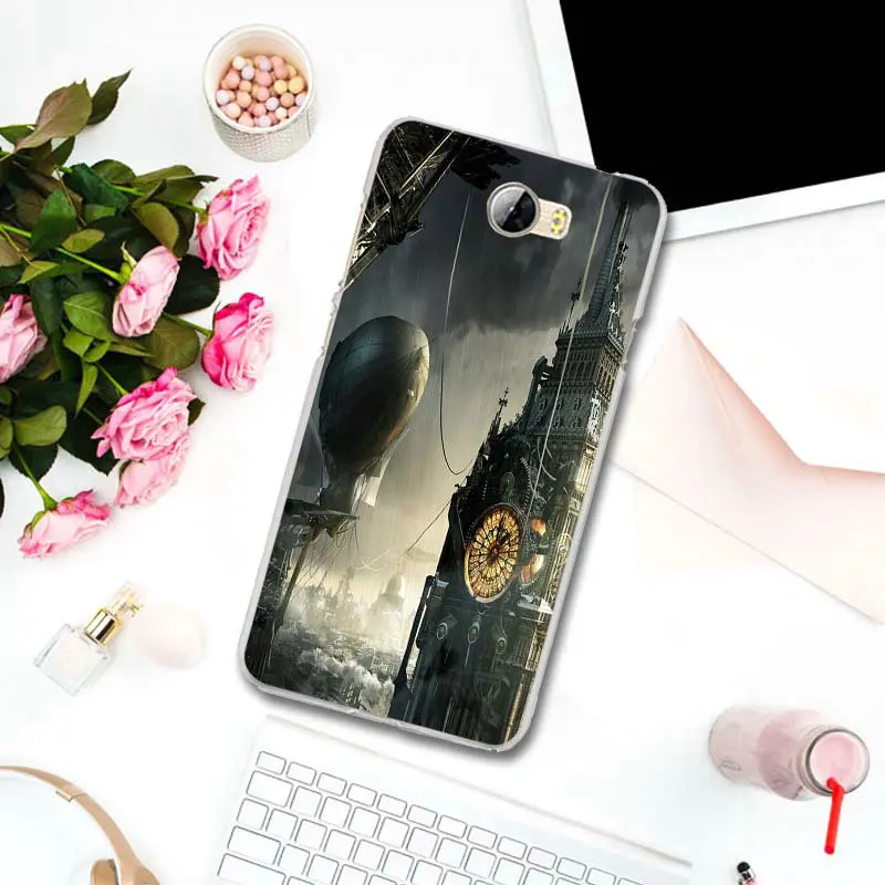 Чехол для телефона мягкий TPU чехол Huawei P8 P9 P10 P20 P30 Mate 10 Lite Pro Y3 Y5 Y6 II Honor 7 смарт сумки стимпанк Подводное