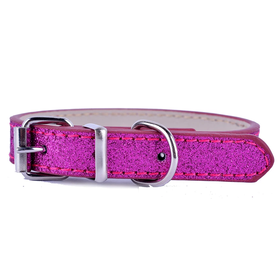 10 шт./лот ошейники из искусственной кожи для собак и кошек регулируемый ошейник с пряжкой маленьких щенков