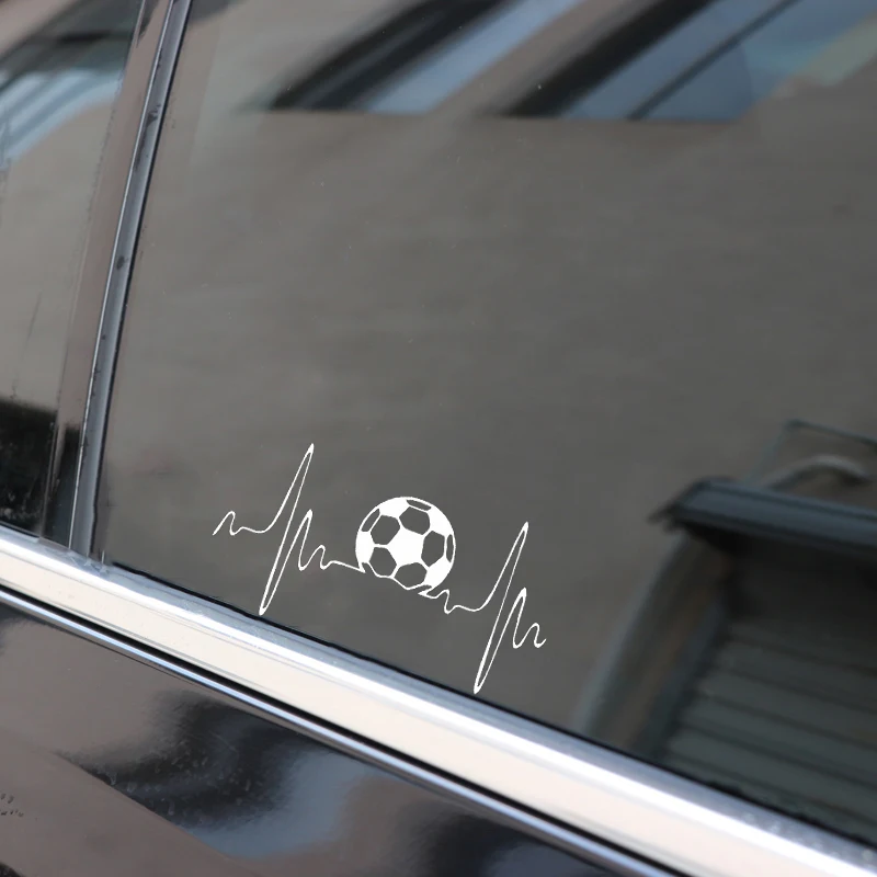 Футбольная виниловая высечка наклейка на бампер автомобильная для Windows