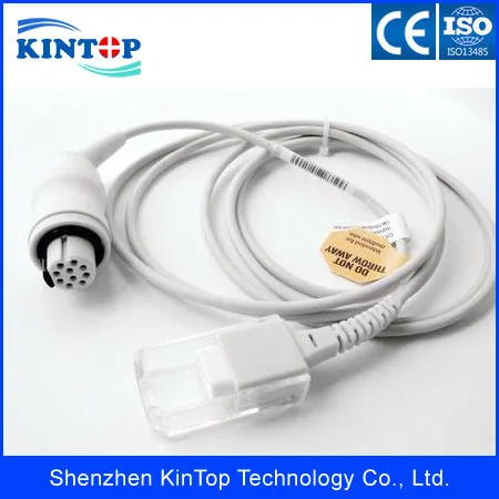 Новый многоразовый удлинитель датчика Datex 10pin и DB9F spo2 с адаптером для