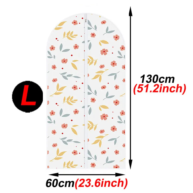 60x130cm Пылезащитный чехол для одежды 3 размера одежда пылезащитный мешок костюм сумка Детская одежда пылезащитный мешок EPA005 - Цвет: 60x130cm