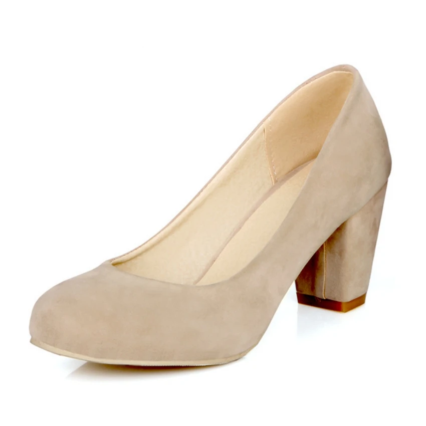 Женщины Моды Скольжения На Плюс Размер Партия Обуви Женщина Толстые Высокие