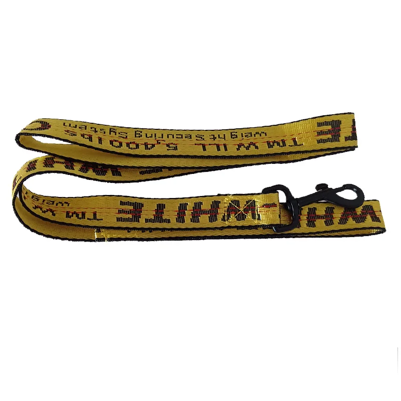 Leash yellow Модный ошейник для собак, набор поводок для собаки, прочный регулируемый поводок для собаки, французский Бульдог домашнее животное - Цвет: Leash yellow