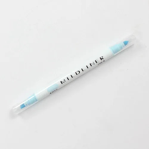 Coloffice 1PC Double-Head Highlighter Student Color Pens Key Line Marking Pen Oblique Head Graffiti Marker Pen Kids Stationery - Цвет: Небесно-голубой