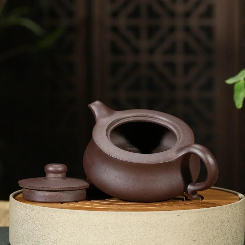 Песочный чайник известных художников ручной работы цилиндрический фиолетовый