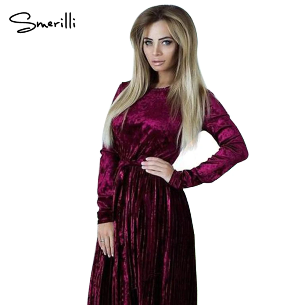 Мода осень и Новинка зимы плиссированные длинное платье Британский стиль loog