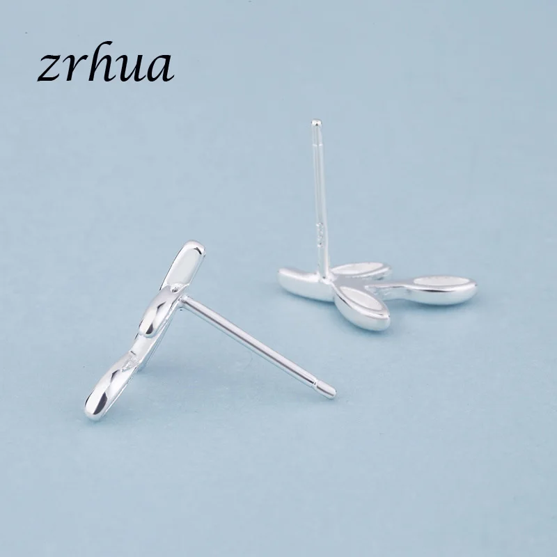 ZRHUA, новинка 925, серебряные милые элегантные серьги-гвоздики для женщин и девушек, маленькие подарки, горячая Распродажа, 925, ювелирное изделие с штампом, женские серьги для вечеринки