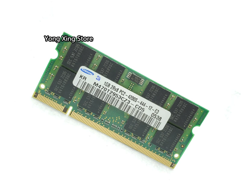 Samsung DDR2 1 Гб 2 Гб 533 МГц PC2-4200S DDR 2 533 1 г ноутбук памяти ноутбук оперативная память 200PIN SODIMM
