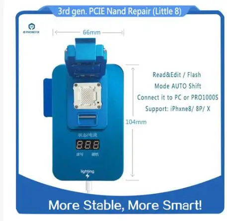 JC PCIE 8 for 8 8P X JC pro1000S NAND Программист для iPhone 5S 6 6S 7 8 Plus X XR XSmax, набор инструментов для ремонта ошибок, набор инструментов для обновления памяти - Цвет: JC PCIE 8 for 8 8P X