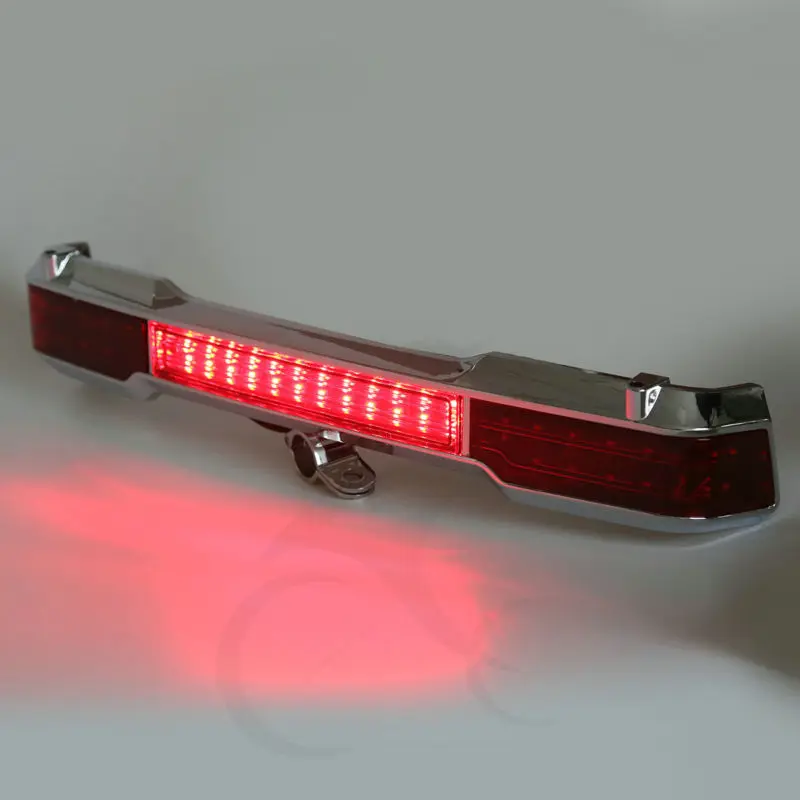 Хромированный Светодиодный задний стоп-сигнал Accent для Harley Touring багажник King Tour Pack