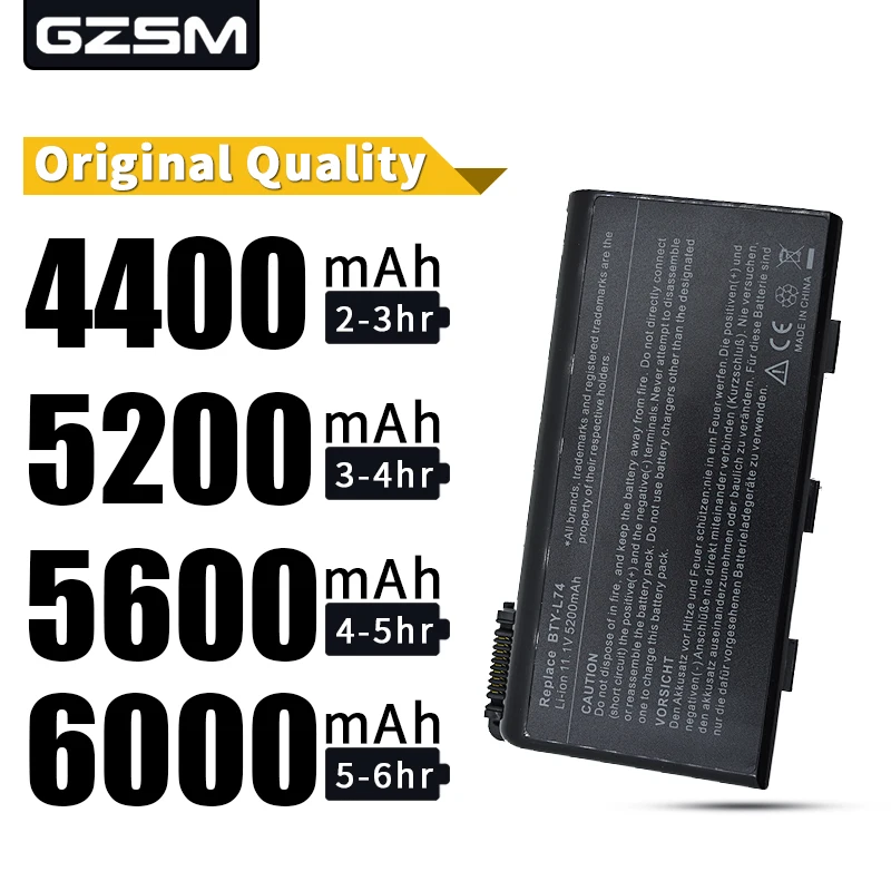 Аккумулятор для ноутбука HSW MSI BTY-L74 аккумулятор A6200 CR600 CR610 CR620 A5000 CR700 A6000 |