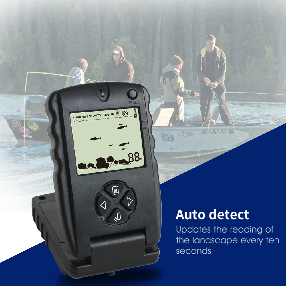 LUCKY 100FT проводной эхолот для эхолота монитор детектор портативный гидролокатор