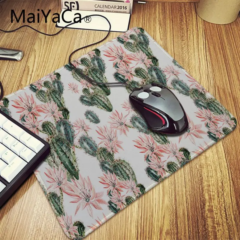 Lock Edge 18x22cm Maiyaca акварельный кактус офисные мыши геймер Коврик для мыши игровой коврик для мыши xl скорость клавиатура Коврик для мыши ноутбук ПК стол коврик - Цвет: Lock Edge 18x22cm