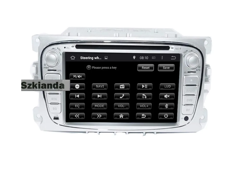 2Din 7 Дюймов В Тире Android 5.1 Dvd-плеер Автомобиля Для Ford Mondeo S-max C-max Galaxy Quad Core Wifi GPS